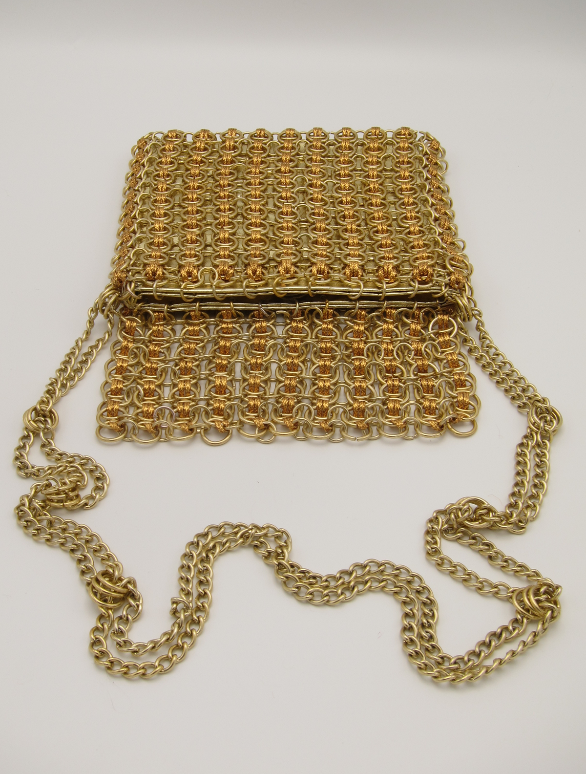 Vintage Gold Chain-Link Purse