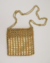 Vintage Gold Chain-Link Purse