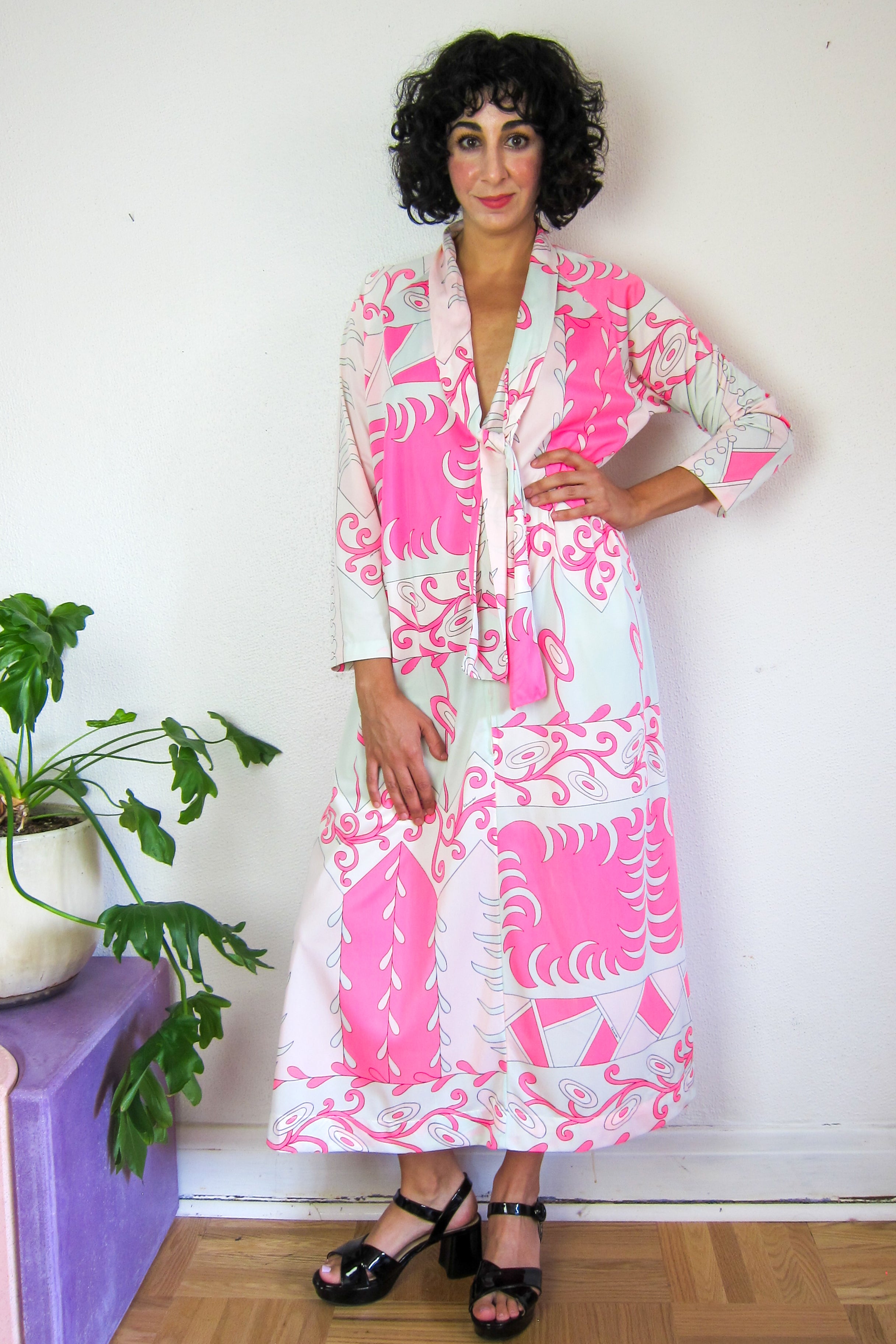 Vintage 70s Hostess Dress by Eduardo for Saks Dovetail