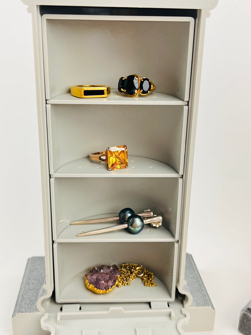 90s Postmodern Column Bookends with Secret Storage
