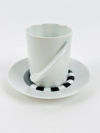 Postmodern Cupola Strada Cups & Saucers by Mario Bellini for Rosenthal Studio Line