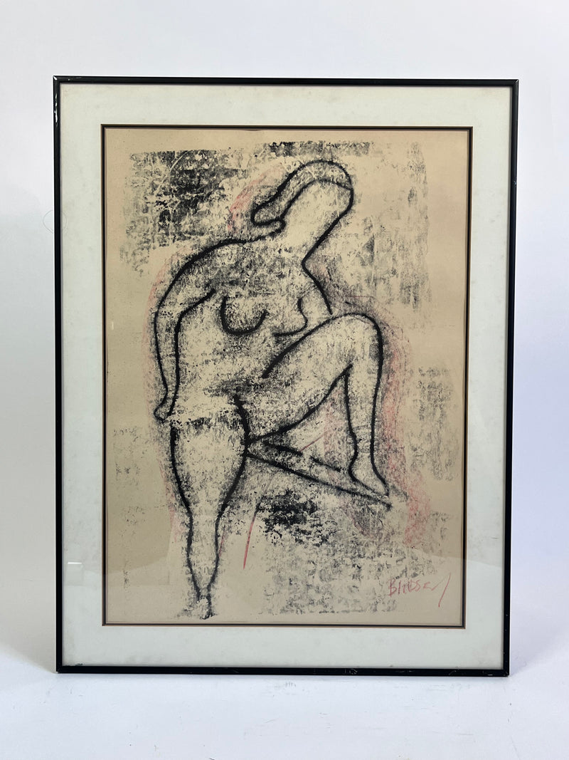 Nude Lithograph by Alfred Birdsey