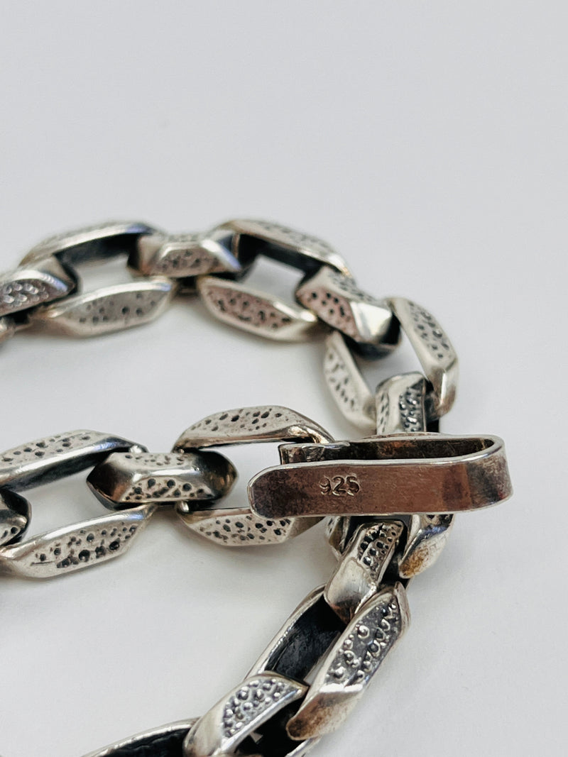 Sterling Modernist Link Bracelet