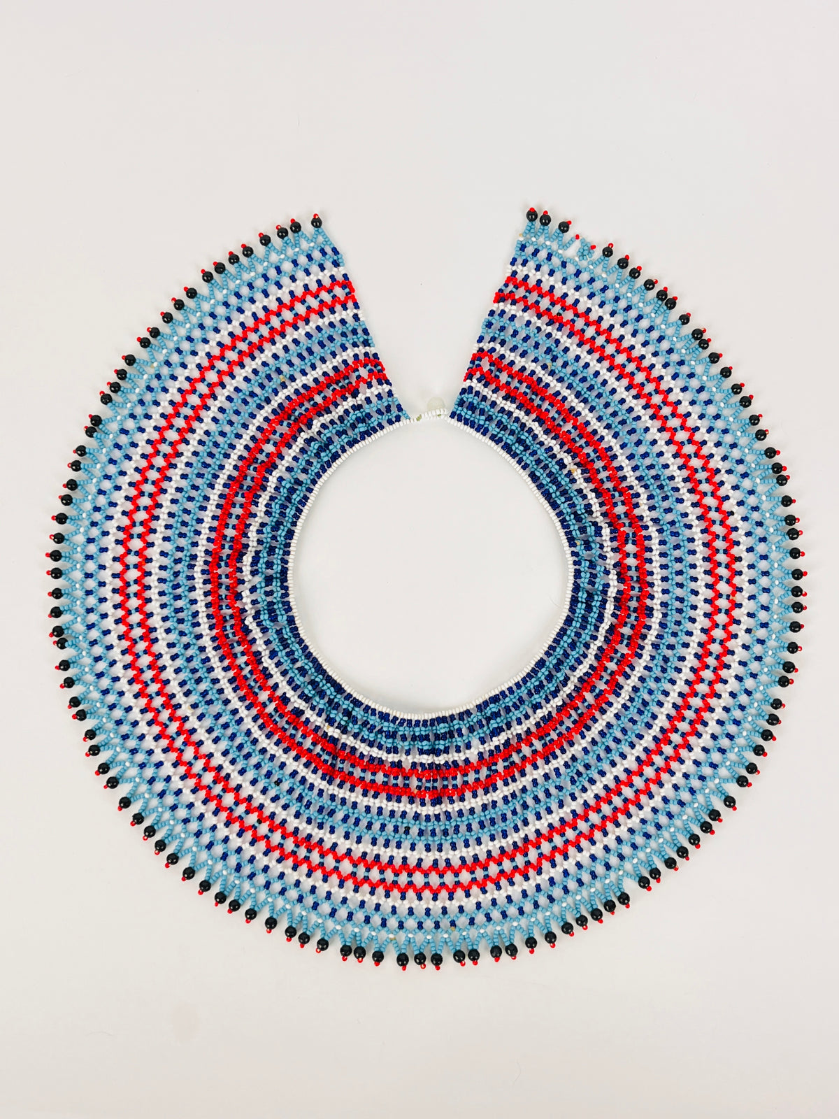 Vintage African Beaded Collar Necklace