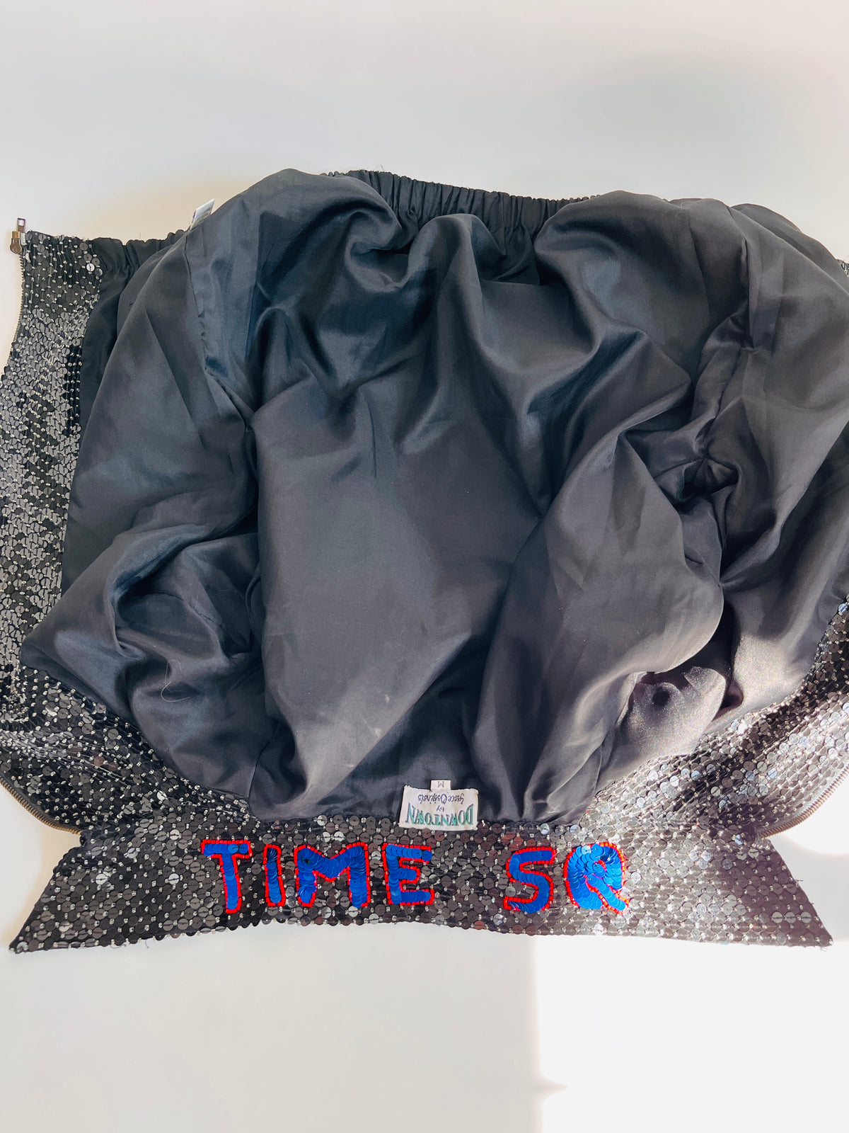 Vintage 90s Times Square New York Sequin Bomber Jacket