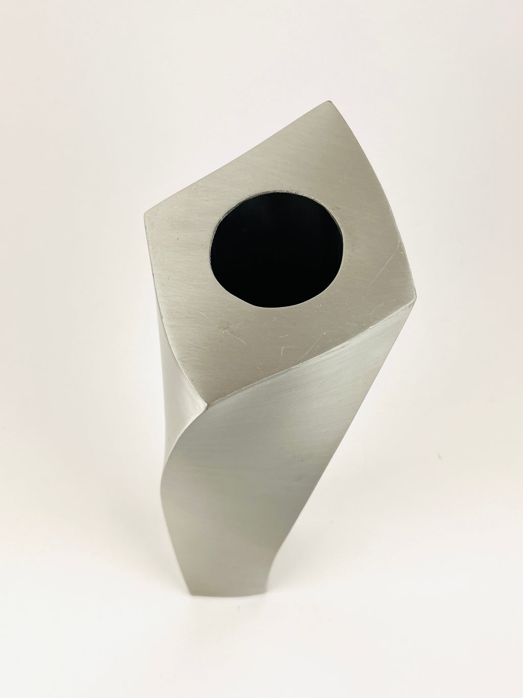 Postmodern Stainless Steel Twist Vase