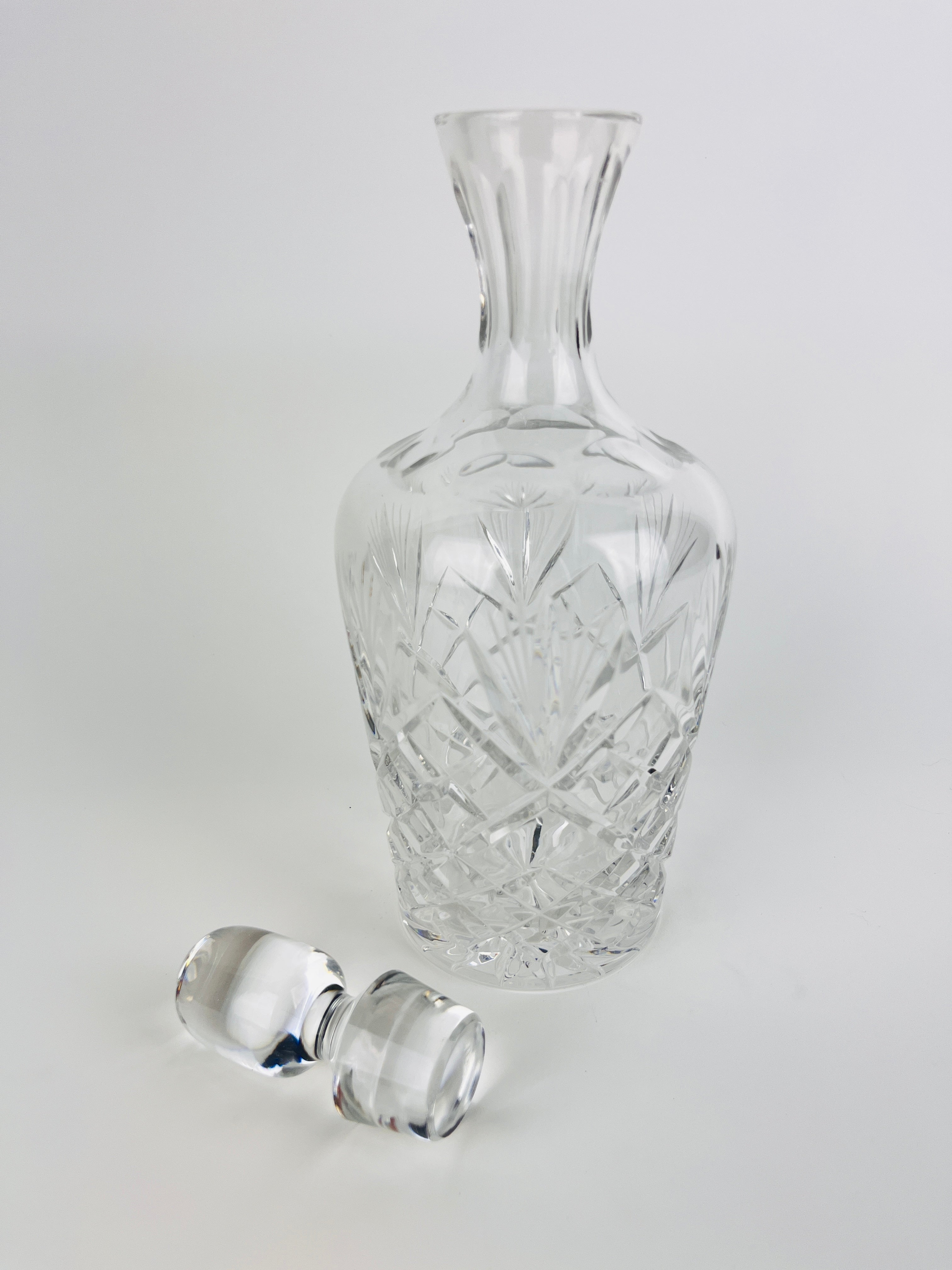 1900s'アンティーク「Sant Louis 」デキャンタクリスタルプレート付 antiquefrenchormoluliquorsetcr