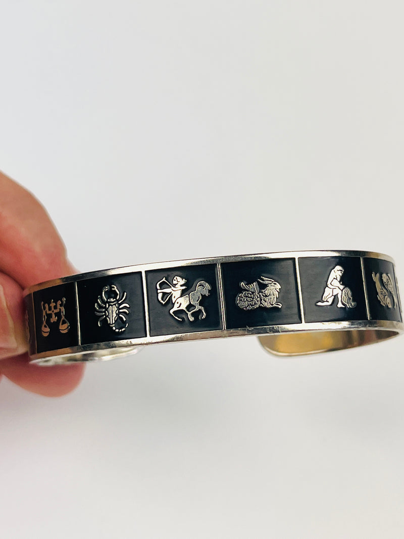 Vintage Zodiac Cuff Bracelet