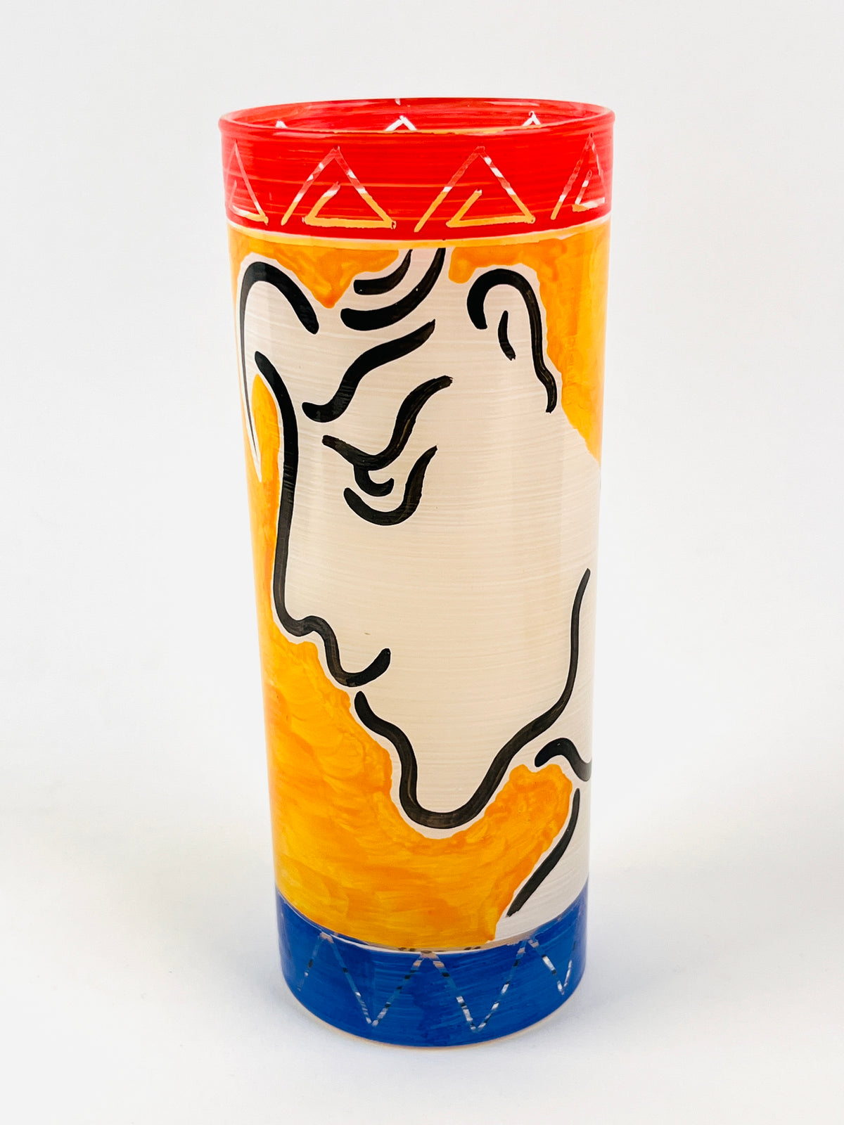 90s Hand-Painted Figurative Glasses