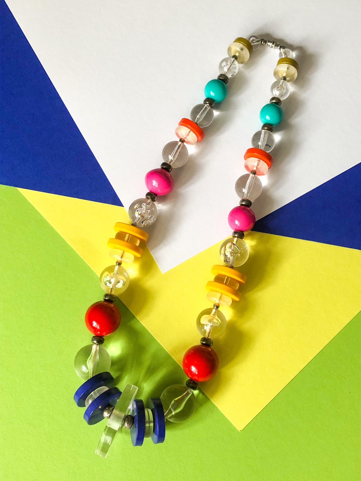 Vintage Multicolor Lucite Necklace