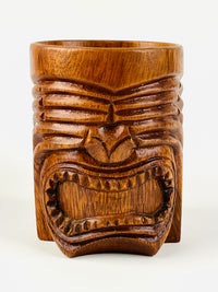 Vintage Wood Tiki Mug