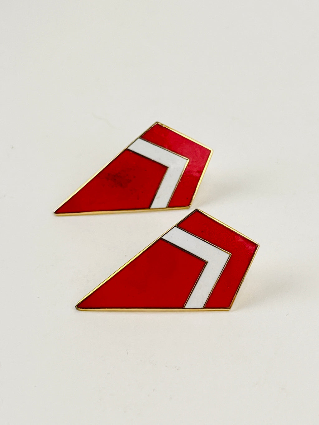 Vintage Enameled Earrings
