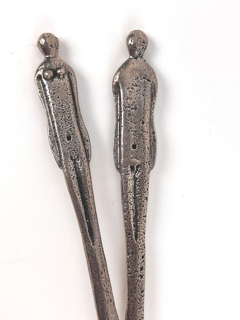 Rare Figurative Salad Servers by Patrick Meyer
