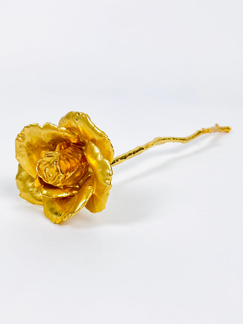 Vintage 24k Gold-Plated Rose