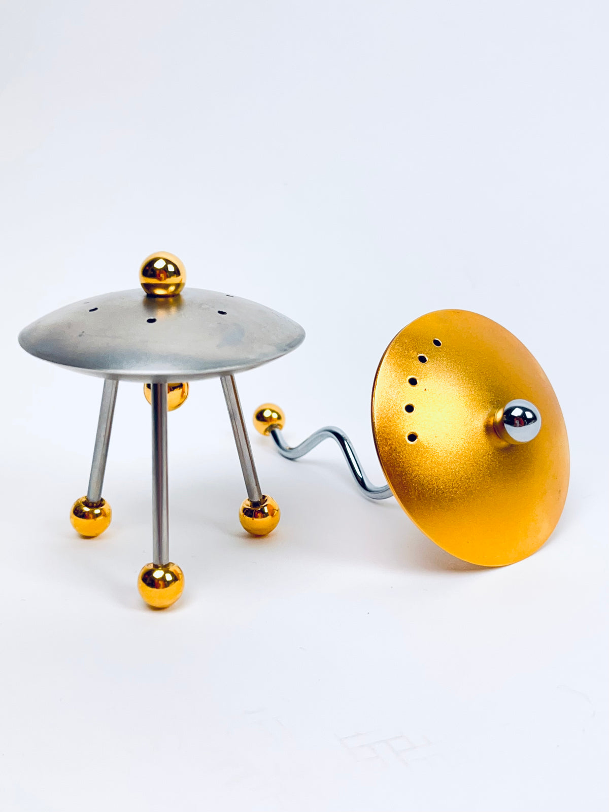 UFO Salt + Pepper Shakers by Bruce MacDonald BRM Studio