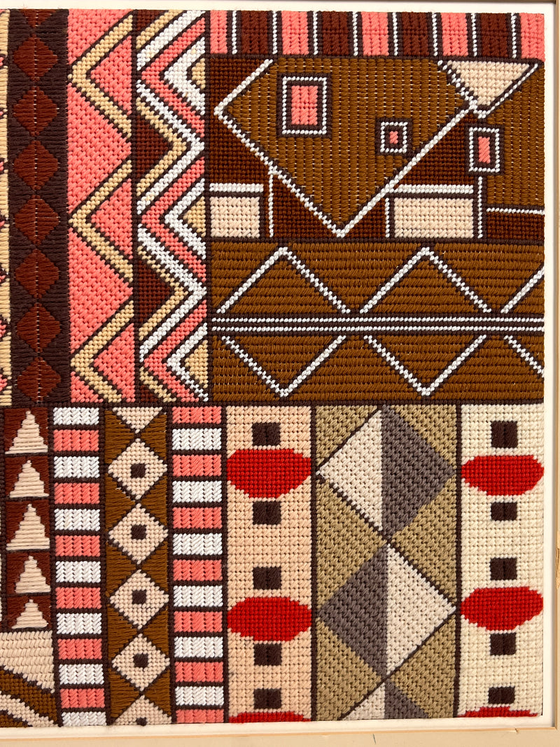 Vintage Geometric Needlepoint