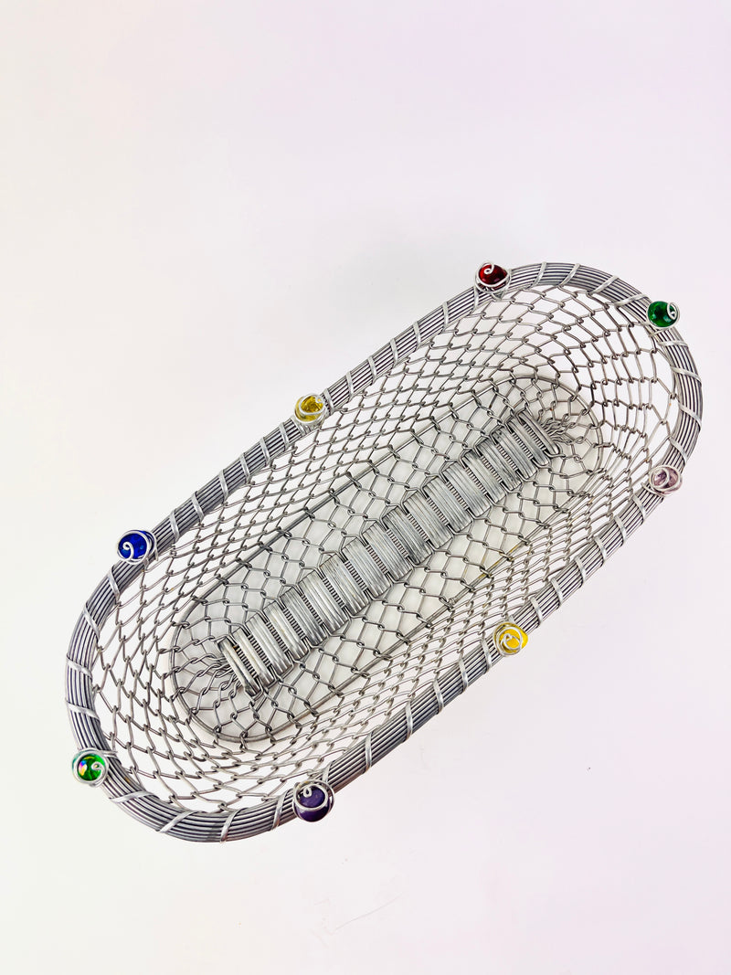 Vintage Postmodern Wire Basket