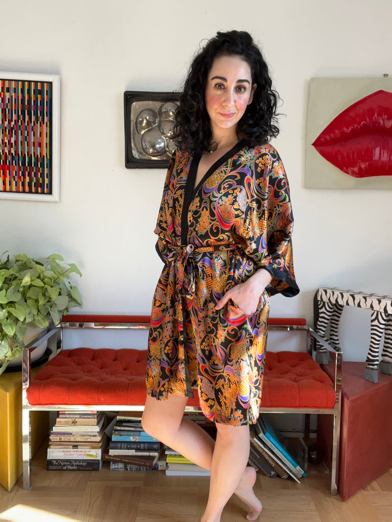 Vintage Satin Robe