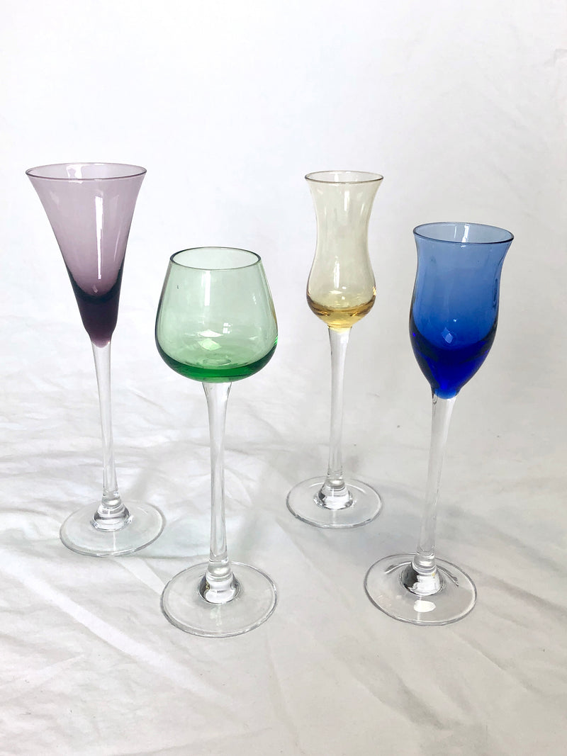 Vintage Crystal Cordial Glasses