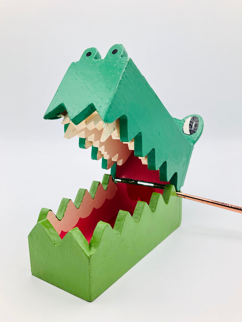 Wood Alligator Box—with TEETH!