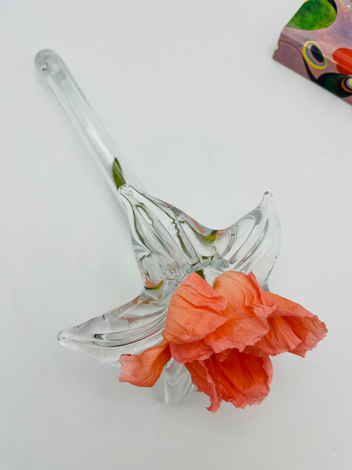 Vintage Blown Glass Bud Vase