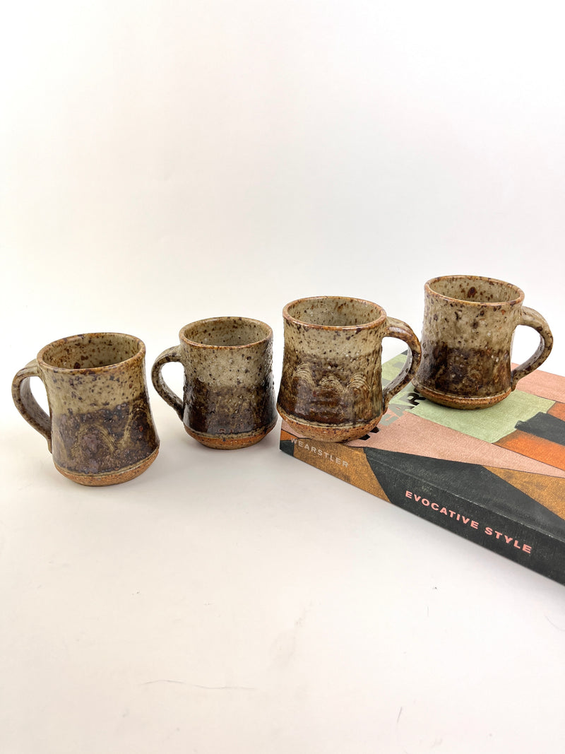 Vintage Stoneware Mug Set