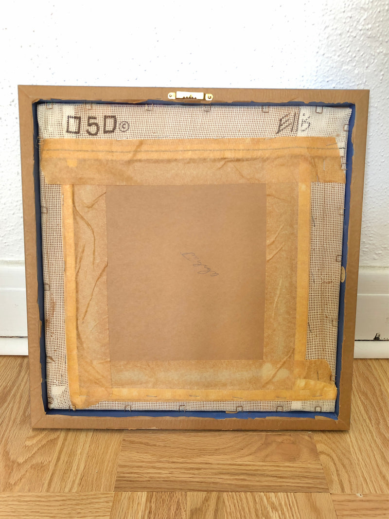 Geometric Framed Needlepoint Art