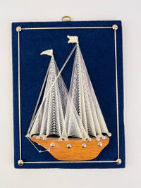 Vintage Sailboat String Art