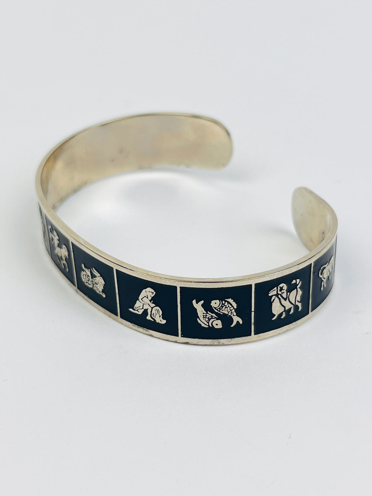 Vintage Zodiac Cuff Bracelet