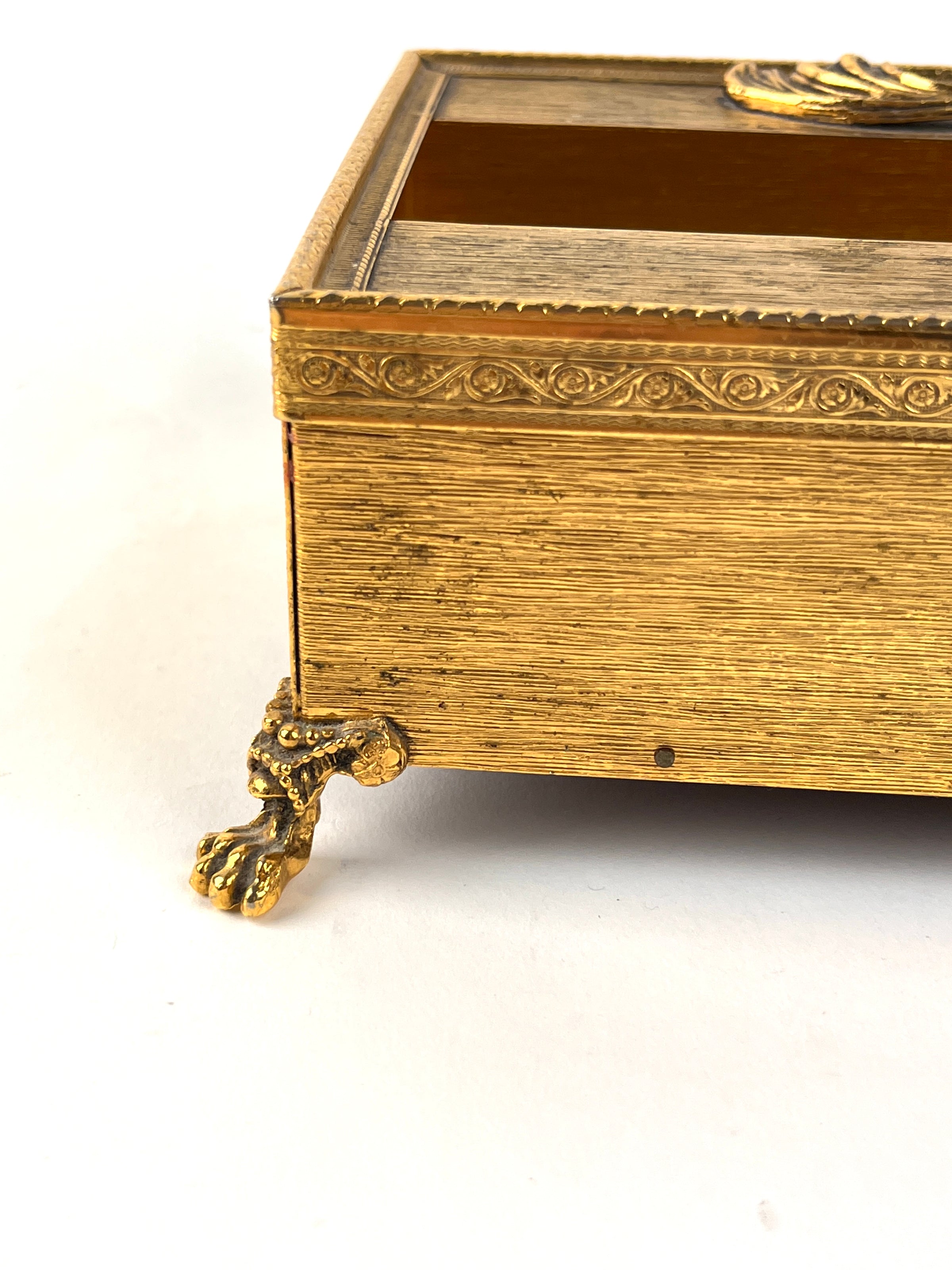 Hollywood Regency 24 Kt Gold Plated Tissue Box Cover