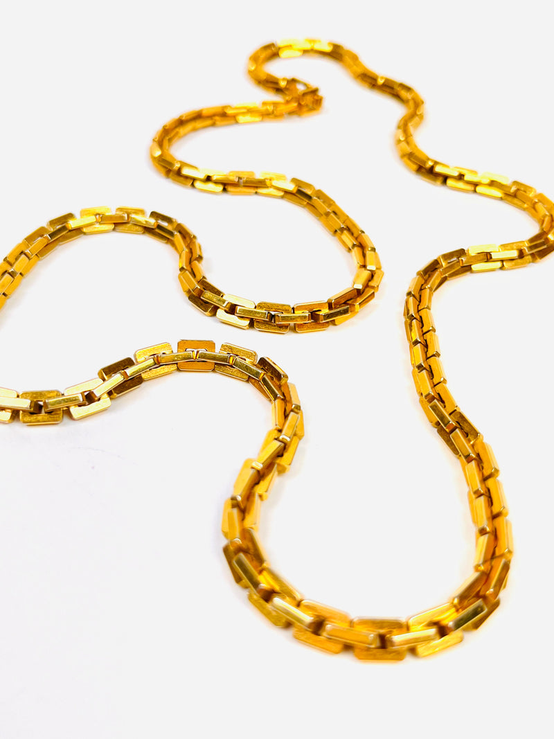 Vintage Monet Chain Link Necklace