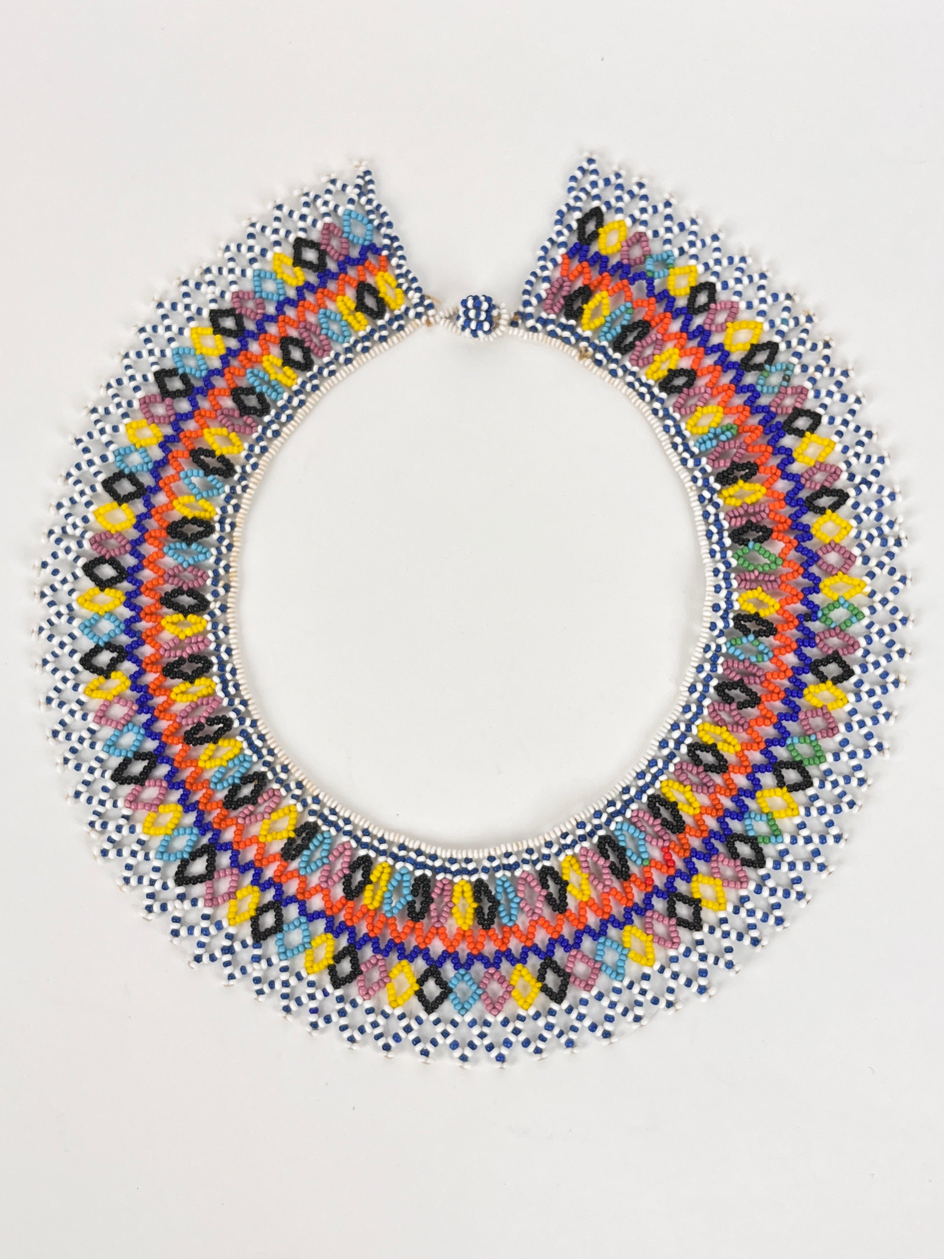 Buy Clear Beaded Collar Necklace Online in India - Etsy