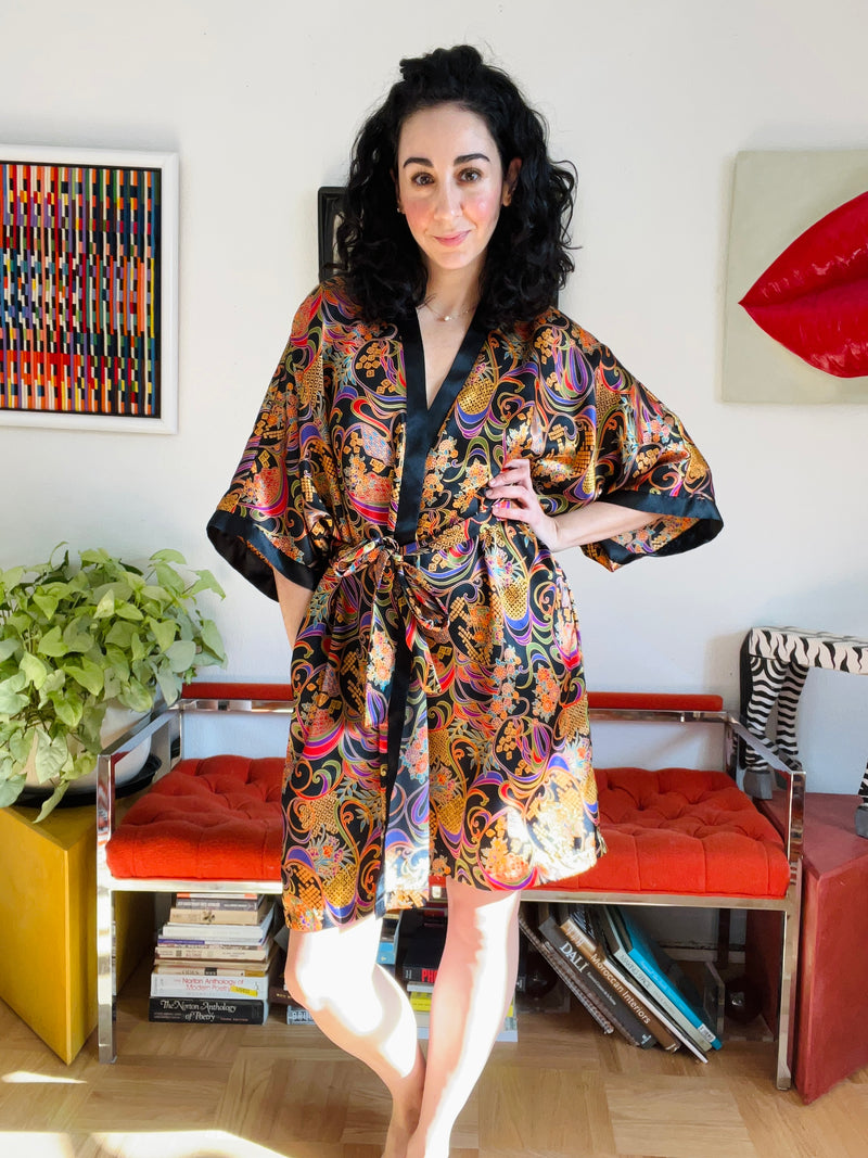 Vintage Satin Robe