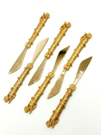 Vintage Gold Plated Cocktail Knives