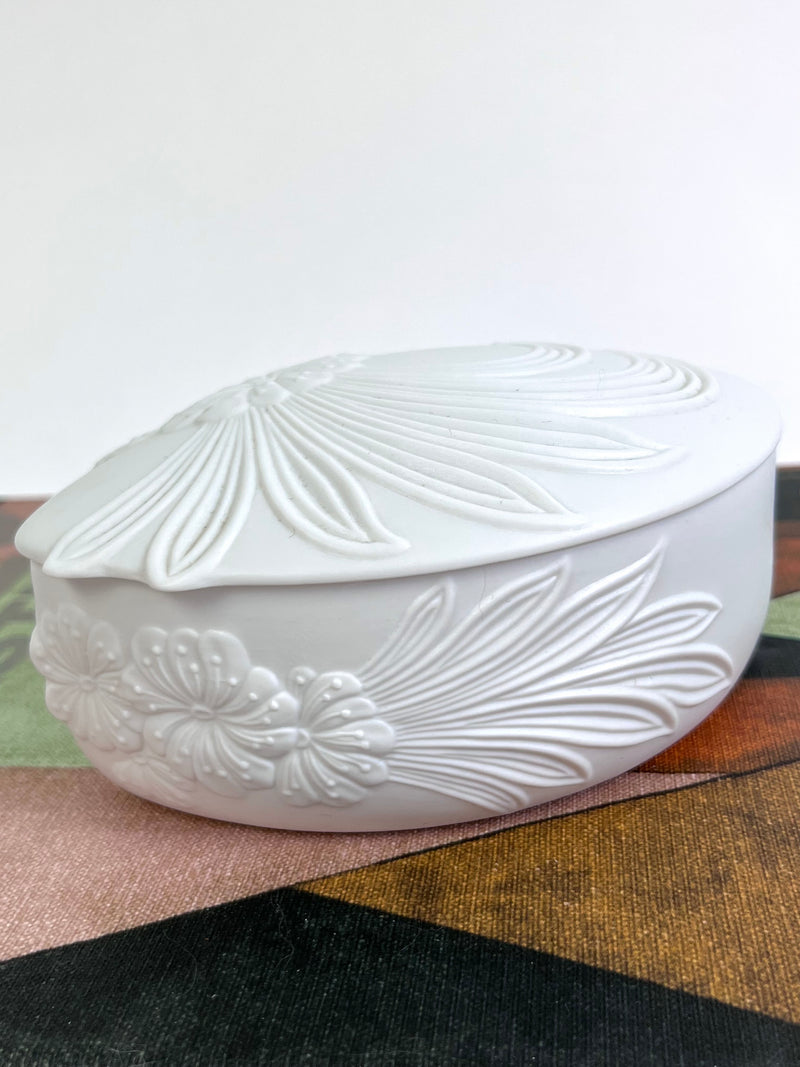Vintage Floral Porcelain Box