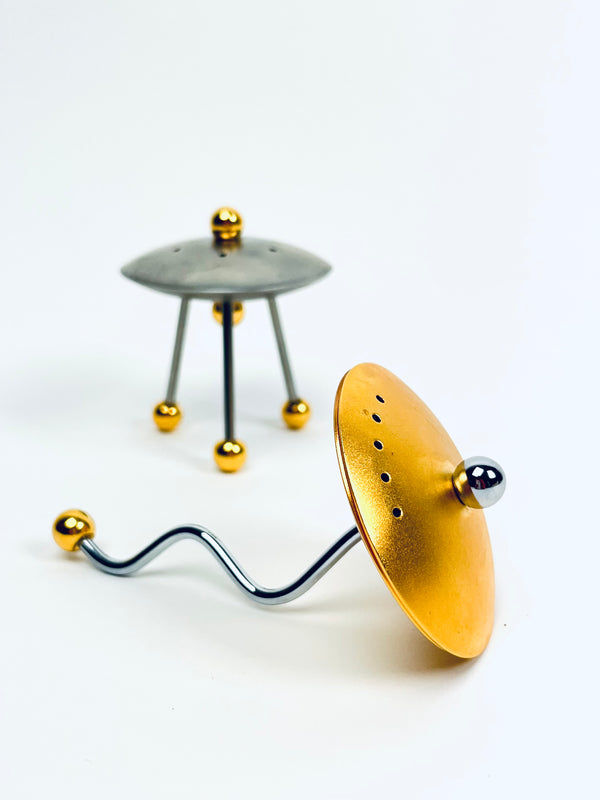 UFO Salt + Pepper Shakers by Bruce MacDonald BRM Studio