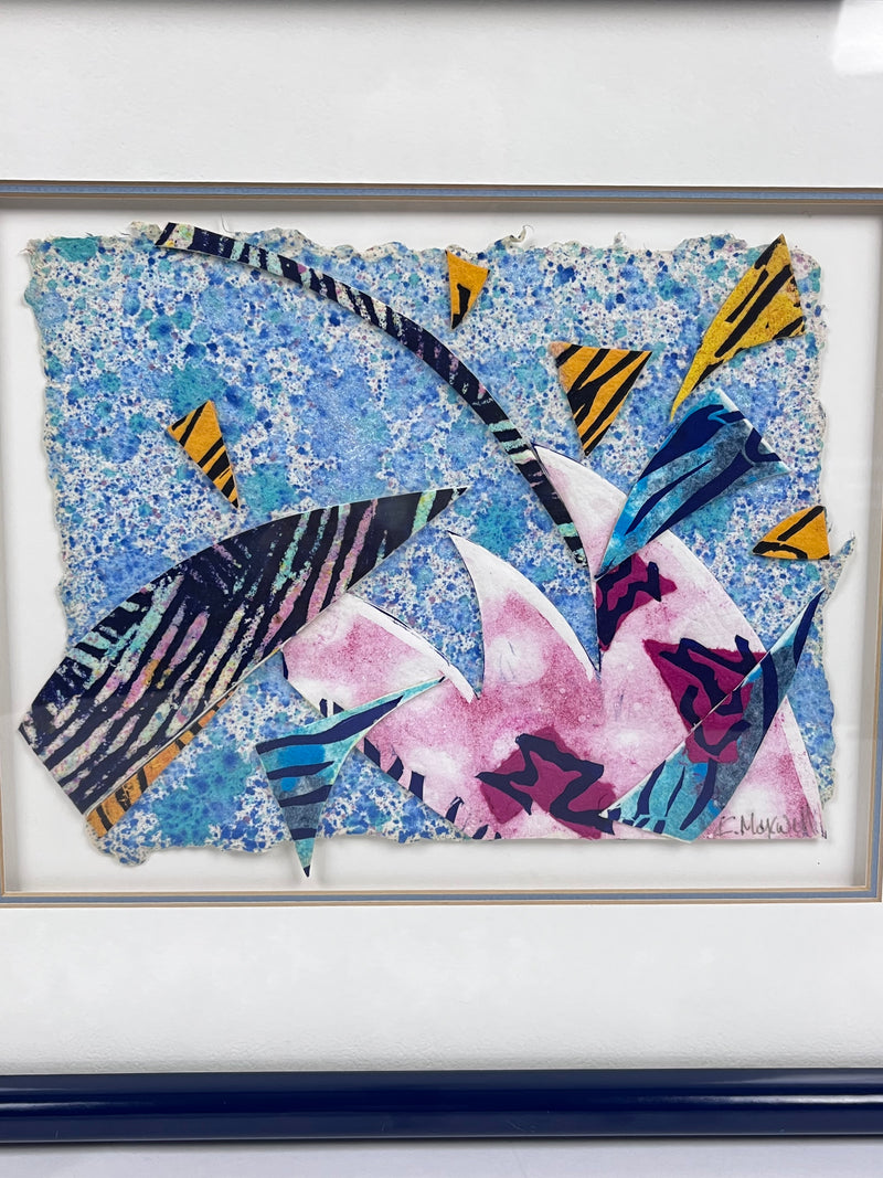 Vintage 90s Mixed Media Art by Kathryn Maxwell