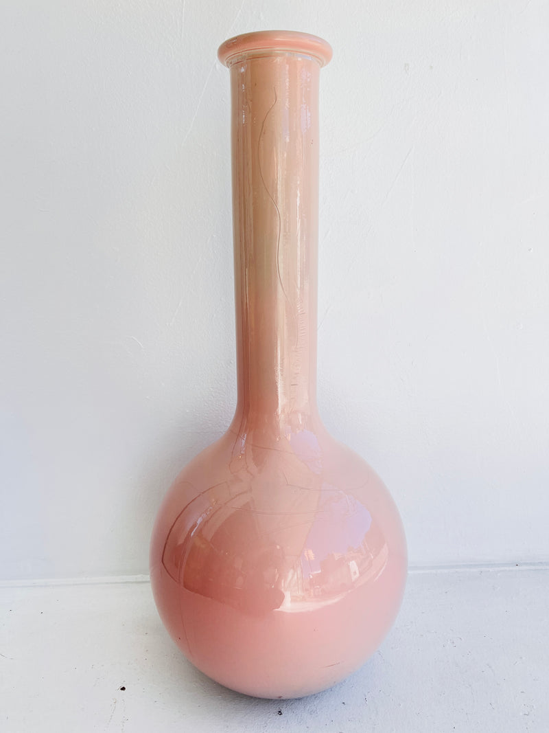Postmodern Glass Floor Vase by Larry Laslo