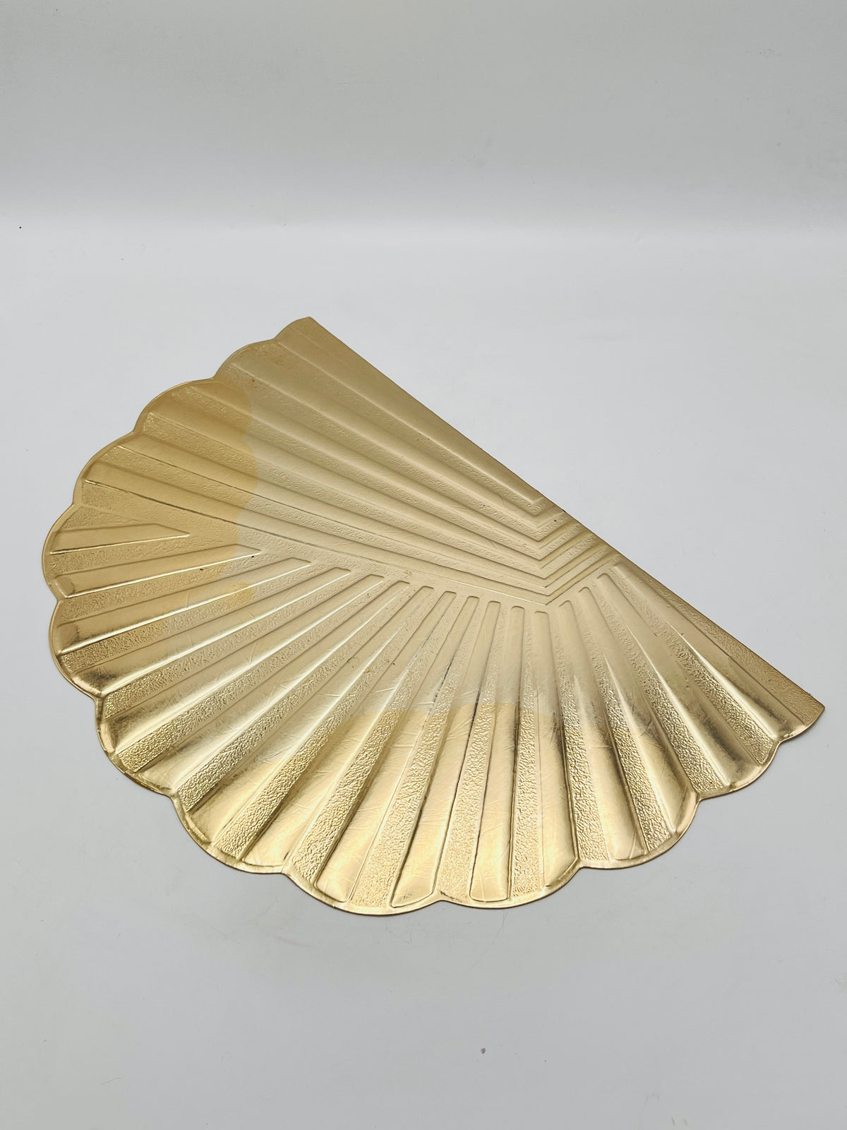 Vintage 80s Deco Metallic Gold Placemats