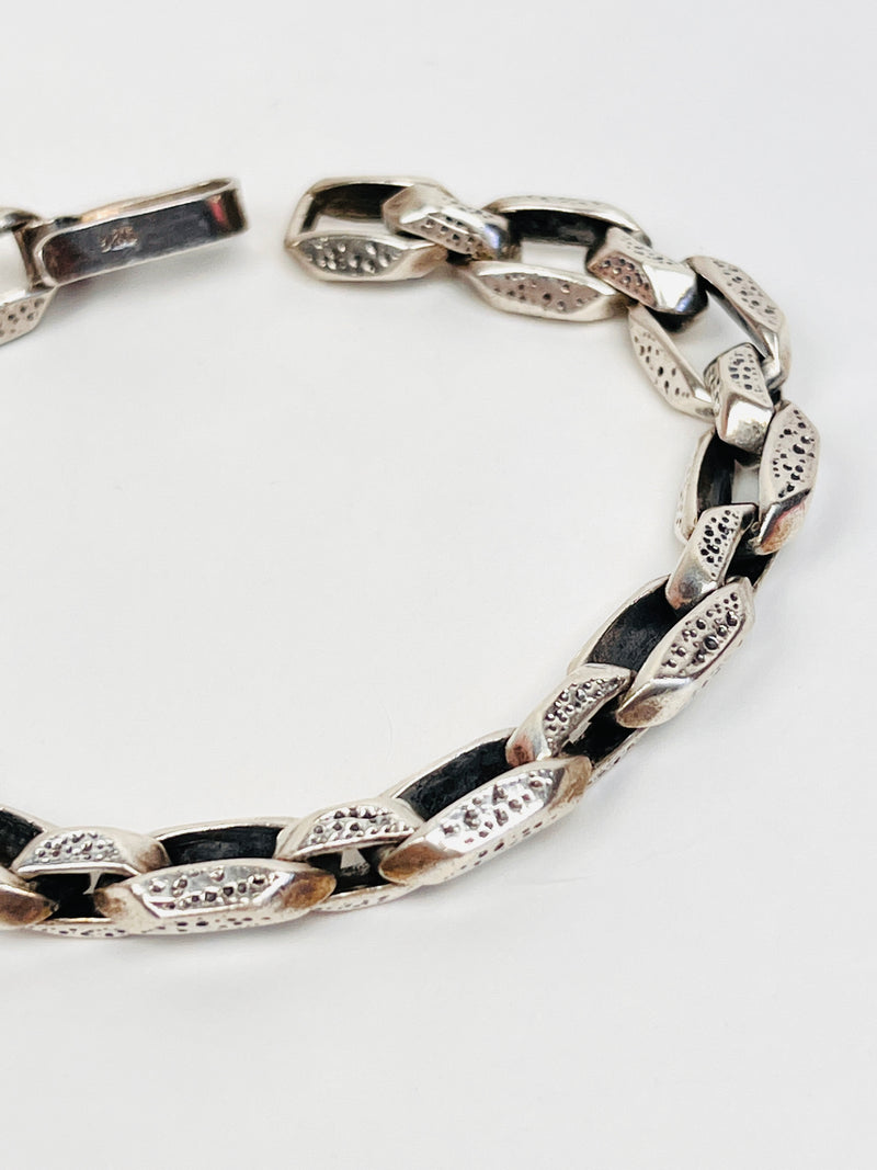Sterling Modernist Link Bracelet