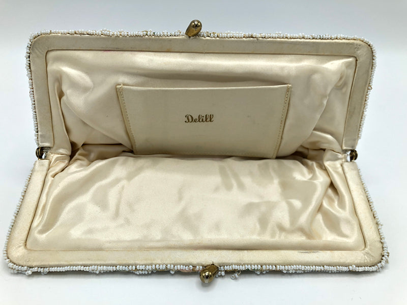 Vintage Beaded and Embroidered Floral Bag