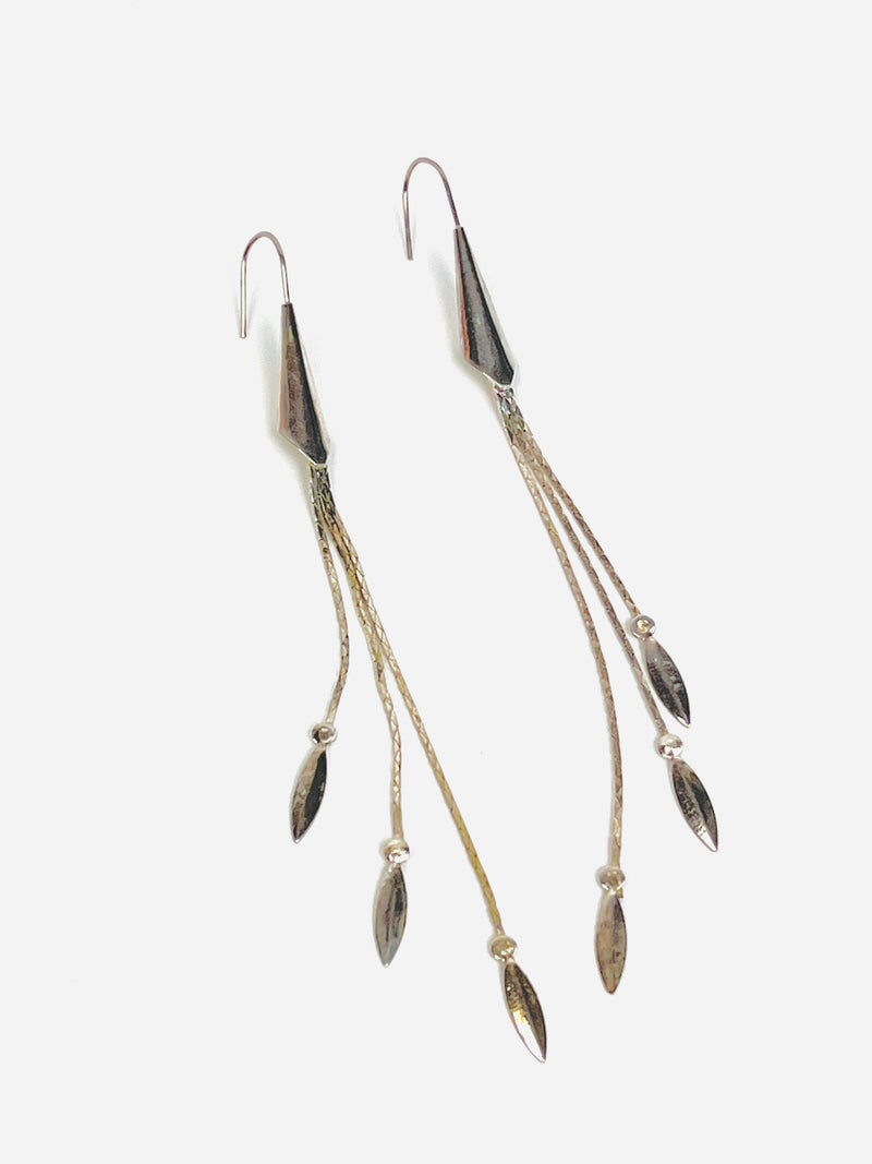 Sterling Modernist Dangle Earrings