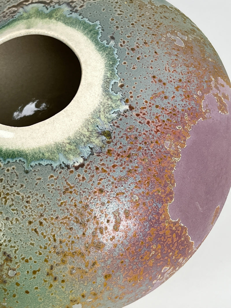 Vintage Tony Evans Raku Vase / Vessel