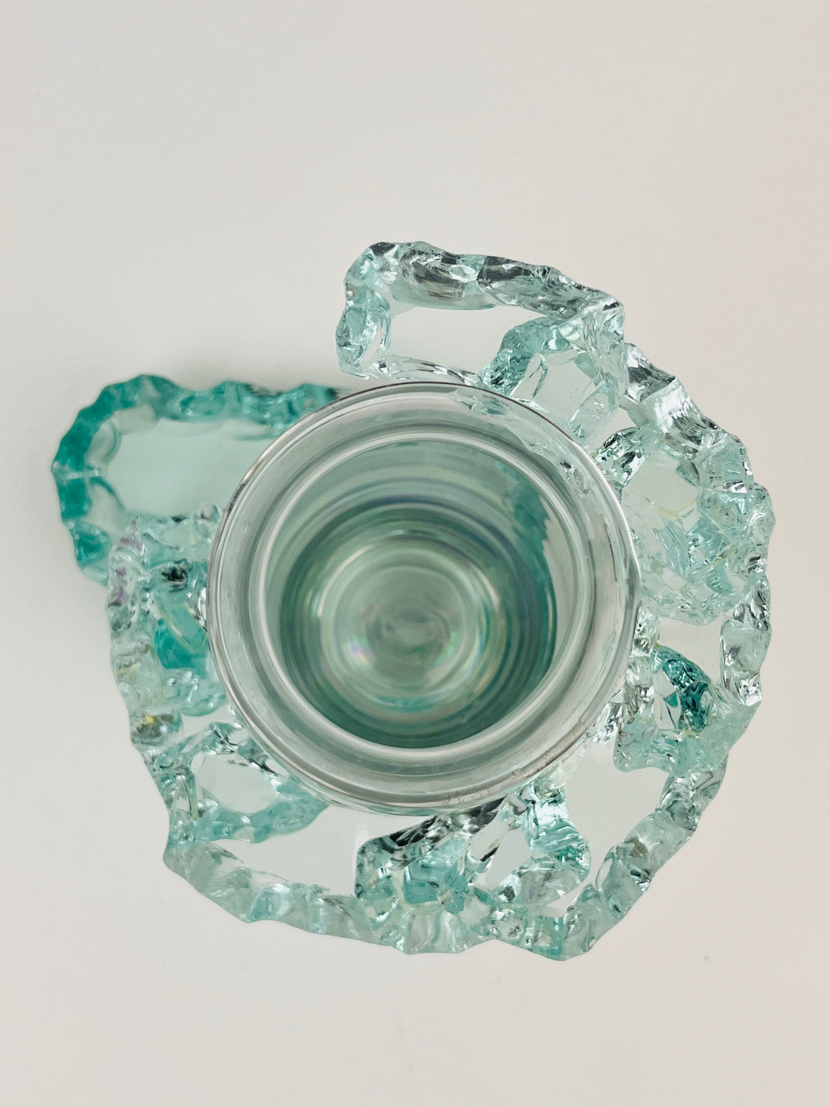 Postmodern Stepped Glass Vase
