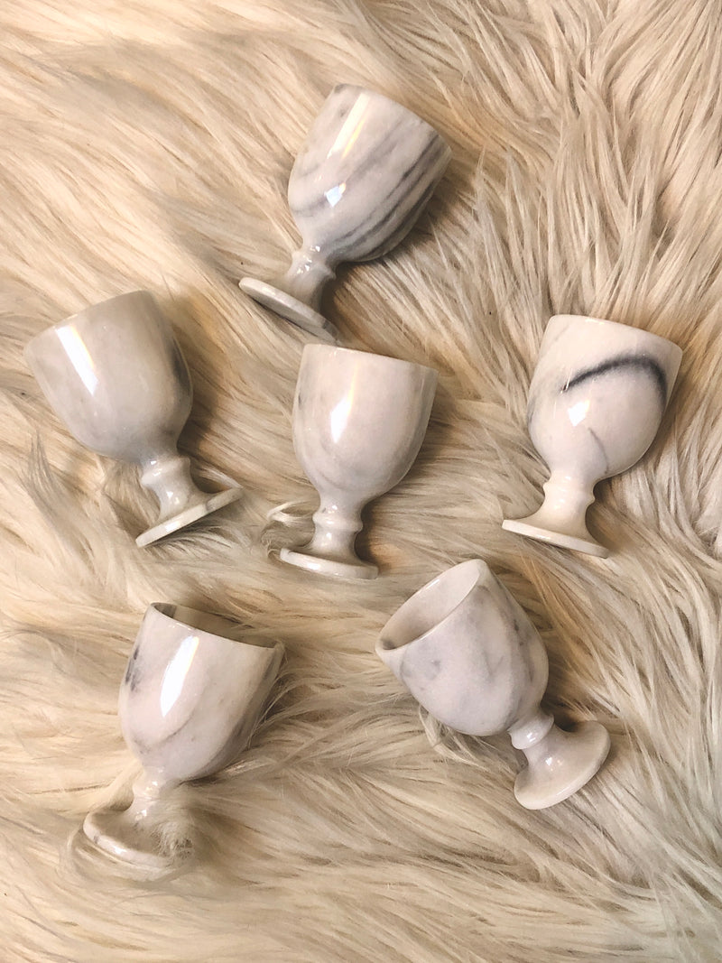 Mid-Century Modern Marble Bar Set