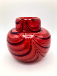 Vintage Hand-Blown Art Glass Vase