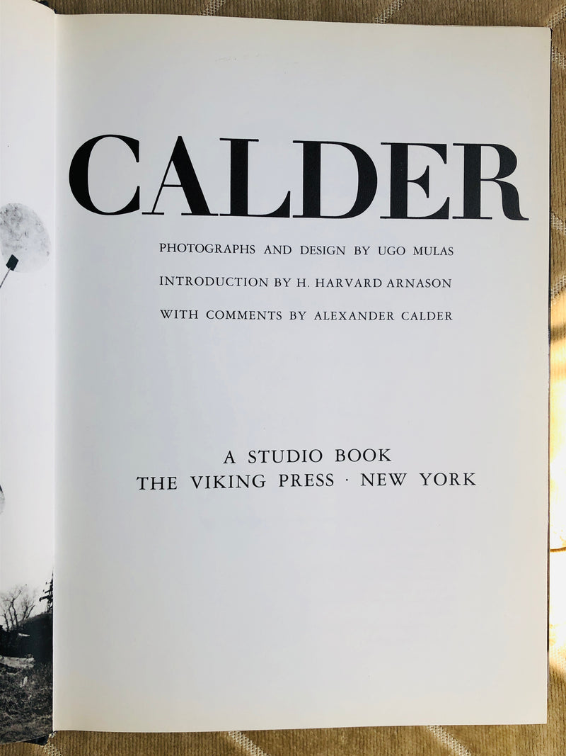 Calder Hardcover Book, 1971