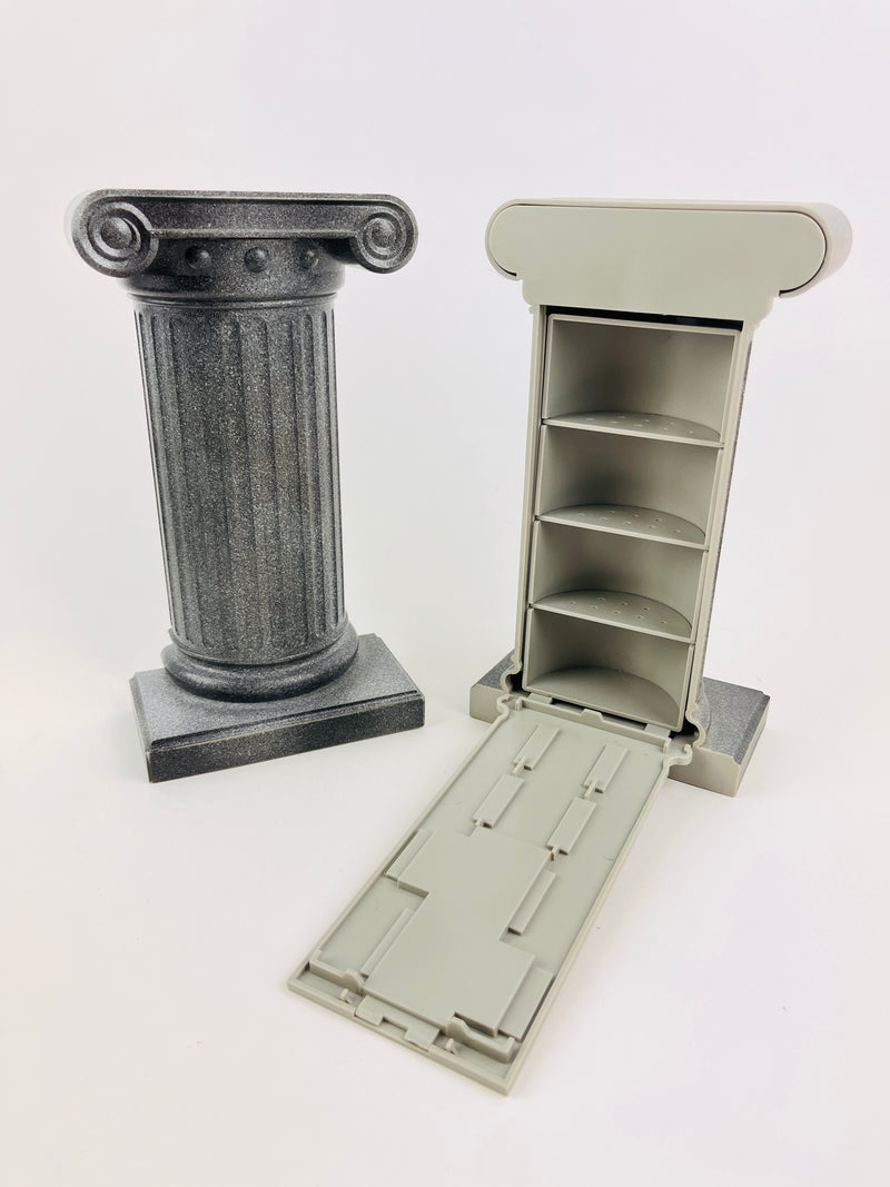 90s Postmodern Column Bookends with Secret Storage