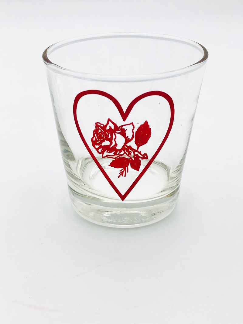 Vintage Rose + Heart Glasses