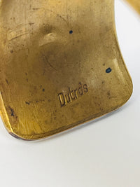 Vintage Brutalist Brass Cuff
